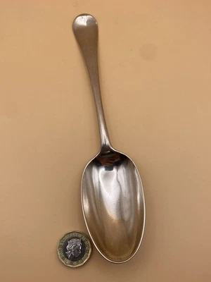V GOOD GEORGE II ANTICO CUCCHIAIO DA TAVOLA ARGENTO MASSICCIO, JOHN GORHAM 1751 LONDRA 71,6 g - Immagine 1 di 4
