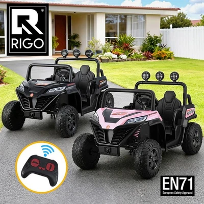 Rigo 12V Kids Ride On Car Electric Toys 2-Seater Cars Horn Music Remote Control - image 1 of 4