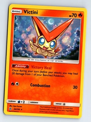 Victini -SM - Cosmic Eclipse- Reverse Holo - Image 1 of 2