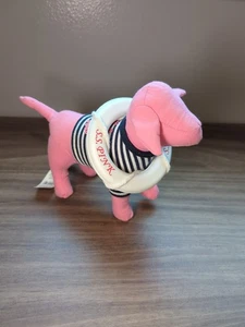 Victoria's Secret Nautical S.S. Peluche salvavita cane marinaio rosa nuovo - Foto 1 di 8