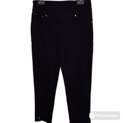 Ruby Rd. Black Stretch Dress ankle Pants women's Size 10 - Image 1 of 4