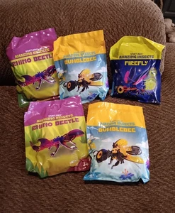 SET 5 Wendy's Kinder Mahlzeit Spielzeug 2024 Smartlinks erstaunliche Insekten NEU & UNGEÖFFNET  - Bild 1 von 4