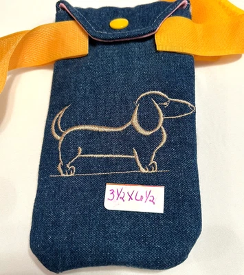 Cell PHONE HOLDER dog treat bag poo bag   ADJUSTABLE BELT LOOP STRAPS  HANDMADE - Image 1 of 4