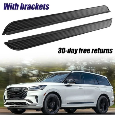 2Pcs Running Boards Nerf Bars Side Steps Fits for Lincoln Aviator U611 2020-2026 - Image 1 of 4