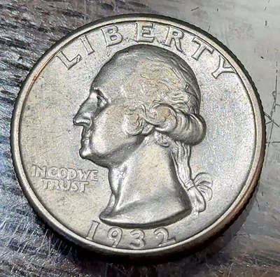 1932-D Washington Quarter Nice White XF/AU CHRC - Image 1 of 2