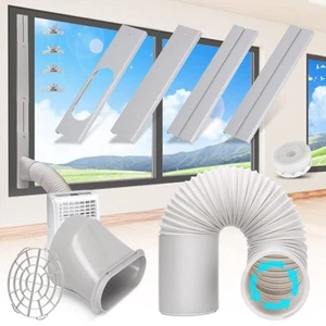 Portable Air Conditioner Window Vent Kit with 5.9” Exhaust Hose Adjustable Po... - Picture 1 of 7