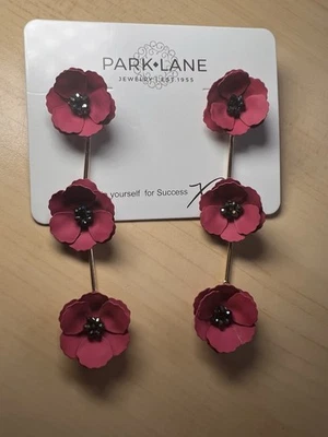 Новый с Ярлыками Park Lane гибискус серьги подвеской цветы 🌺 бисер - Изображение 1 из 4