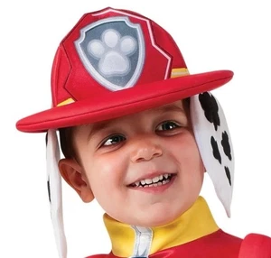 Sombrero de bombero Paw Patrol Marshall con orejas dálmatas para niños rojo - Imagen 1 de 6