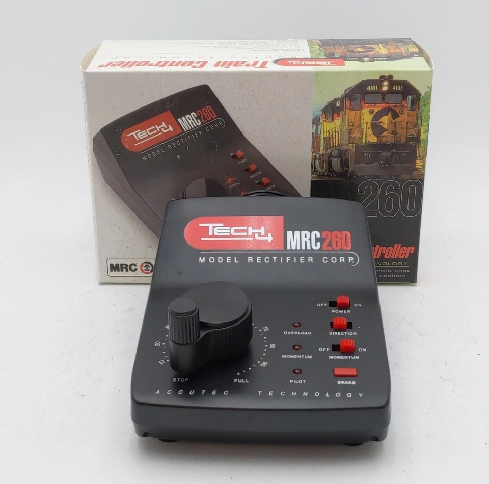 MRC AB131 HO Tech 4 260 Train Controller Accutec Technology EX/Box - Image 1 of 4
