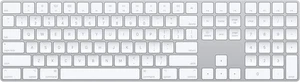 Apple Magic Keyboard With Touch ID And Numeric Keypad NEW White  - Afbeelding 1 van 1