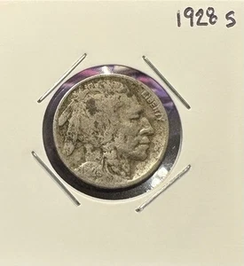 1928 S - Buffalo Nickel - En muy buen estado, ¡baja acuñación! 🔥 - Imagen 1 de 3