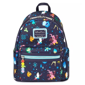 Exclusivo Loungefly Inside Out de los Parques Disney Negro con Mini Mochila Azul NUEVO con Etiqueta - Imagen 1 de 2