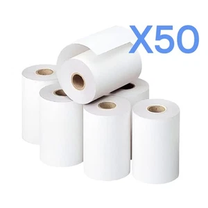 Paquete de 50 rollos de tarjetas bancarias TPE - 57x40x12mm - Longitud: 18 m - Afbeelding 1 van 5