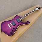 High Quality Purple Ice Man Electric Guitar,Maple Quilted Top and EMG Pickup New