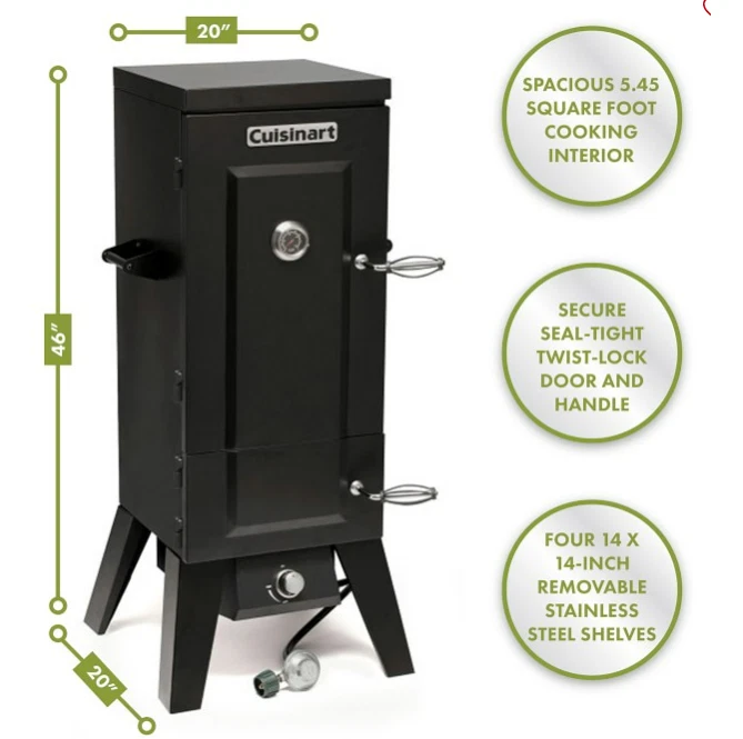 Cuisinart Vertical 36" 4 Racks Propano Fumador Modelo COS-244 Foto 1 de 3