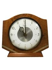 Bentima 8 Day Mantle Clock Art Deco Wooden Wind Up Vintage Unusual Working
