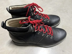 Banana Republic Men’s Hiking Boots - 12M - Black w/Red Laces NWOT - Picture 1 of 6