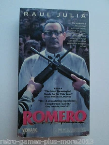 Romero (VHS, 1994) NTSC/US/CA (Raul Julia, Richard Jordan, Ana Alicia) - Picture 1 of 6