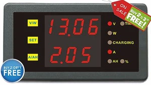 Battery Monitor State of Charge 120V 300A Voltage Current Capacity Power Meter - Picture 1 of 7