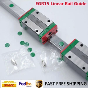 HIWIN EGR15 Linear Rail Guide & 2pc EGH15CA Rail Block Slider CNC Router Milling - Picture 1 of 15
