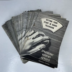 (27) Vintage 1940s & 1950s Sprayberry Academy Of Radio Chicago Lesson Booklets - Picture 1 of 15