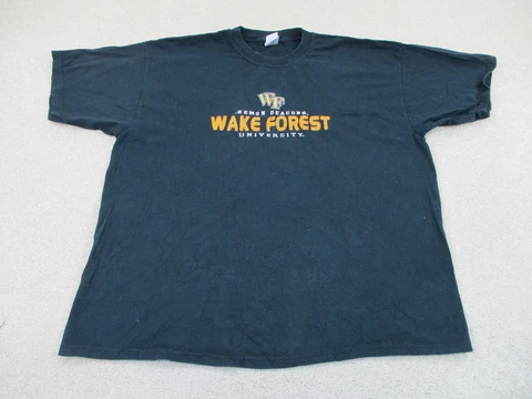 Wake Forest Demon Deacons Shirt Adult 2XL XXL Black College Basketball Mens * Cover