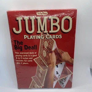 Schylling THE BIG DEAL Jumbo Oversized Playing Cards 8"x11", New! 52 + 2 Jokers - Picture 1 of 6