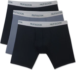 Fruit of the Loom Men's 3-Pack Everlight Boxer Briefs Underwear - Picture 1 of 2