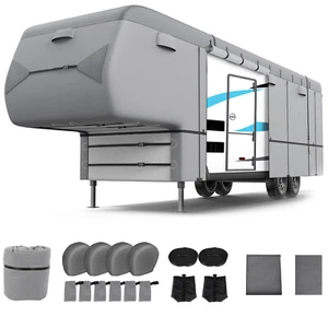 5th Wheel RV Cover Motorhome Travel Trailer Camper Non-Woven Fabric 28Ft-31Ft - Picture 1 of 14