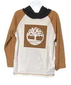 TIMBERLAND Toddler Boys Colorblock Branded Hoodie T Shirt NWT - Picture 1 of 6