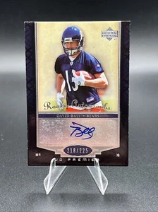 2007 Upper Deck Premier #110 David Ball RC Auto /225 Rookie Autographs RC Bears - Picture 1 of 2