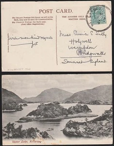 1904 Killarney Doble Anillo Esqueleto Cancelar en Upper Lake, Killarney POSTAL - Imagen 1 de 1