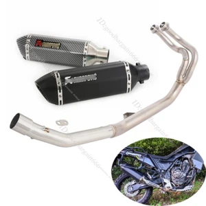 Para Yamaha Tenere 700 XTZ07 2019-2025 Sistema de escape completo Cabezal Silenciador Punta - Imagen 1 de 14