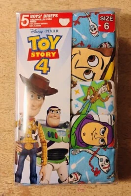 Calzoncillos para niños Disney/Pixar Toy Story 4, paquete de 5, elige tu talla (6 u 8) Foto 1 de 2