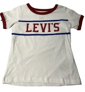 LEVIS RETRO CLASSIC RINGER TEE for Big Girls /Size 6X / 6-7 yrs/Large - Picture 1 of 2