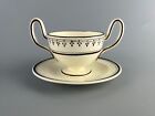 An antique Staffordshire creamware loving cup c1800-20 and associated stand