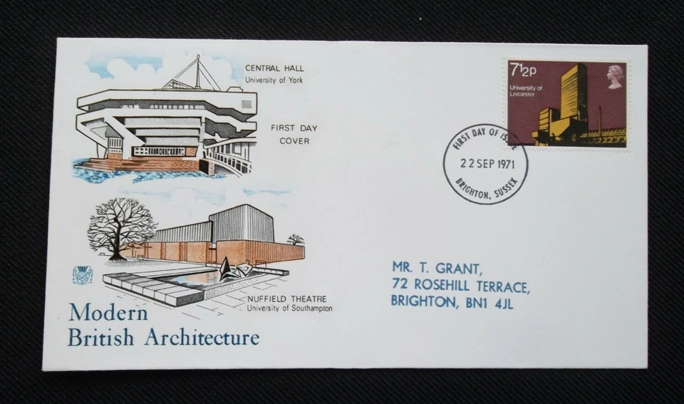 1971   STUART.  FIRST DAY COVER.  BRITISH ARCHITECTURE   (7 1/2p stamp) ....5036 - Image 1 of 1