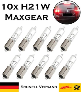 10x Maxgear H21W 12V 78-0023 Original Bremslicht Rückfahrlicht Halogen Lampe - Picture 1 of 5