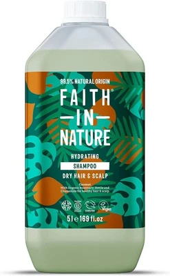 Faith in Nature Coconut Shampoo Bottle 2.5L - Vegan, Cruelty, SLS & Paraben Free - Image 1 of 4