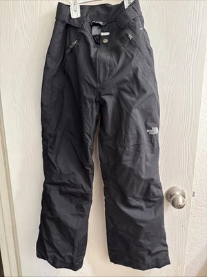 The North Face DryVent  Pants Boys Black Med 10-12 Euc Adjus Waist Ez Grow - Image 1 of 4