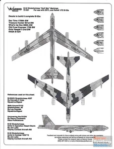 WBD72021 1:72 Warbird Decals - B-52 Stratorfortress Gulf War Markings #72021 - Picture 1 of 2