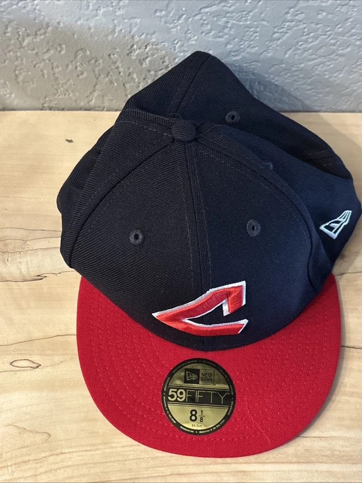  Cleveland Guardians Baseball Hat New Era MLB Cooperstown 59Fifty Cap 8 1/8  - Image 1 of 4