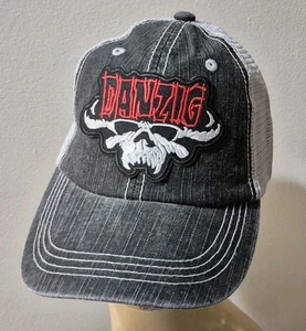 Danzig Metal Band Hat Washed Trucker Gray Mesh HAT - Picture 1 of 14