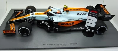 SPARK  VUSE MCLAREN MERCEDES MCL35b L NORRIS 3RD MONACO GP 2021 1-18 F1 - Image 1 of 4