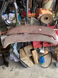 Vintage PAIR Old 1962 FORD FAIRLANE MERCURY METEOR Automobile FENDER SKIRTS Q47 - Picture 1 of 12