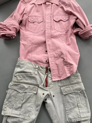 Популярная винтажная вещь! Dsquared2 весна 2005 грузовой брюки джинсы камень стирка_46 - Изображение 1 из 4