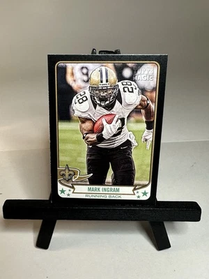2013 Topps Magic Mark Ingram Mini Black New Orleans Saints Baltimore Ravens - Image 1 of 2