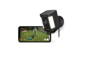 Ring Spotlight Cam Plus Plug-In - 1080p Video - LED Spotlights - Black - Picture 1 of 3
