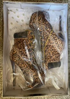 Auténticas botas de pelo de pony con plataforma de leopardo Z-JO ZiGi para niña talla 7,5 - NUEVAS en caja Foto 1 de 4