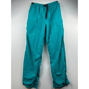 Pantalones de lluvia vintage REI Versatech para hombre talla 32-35 turquesa costuras a presión campamento retro - Imagen 1 de 11